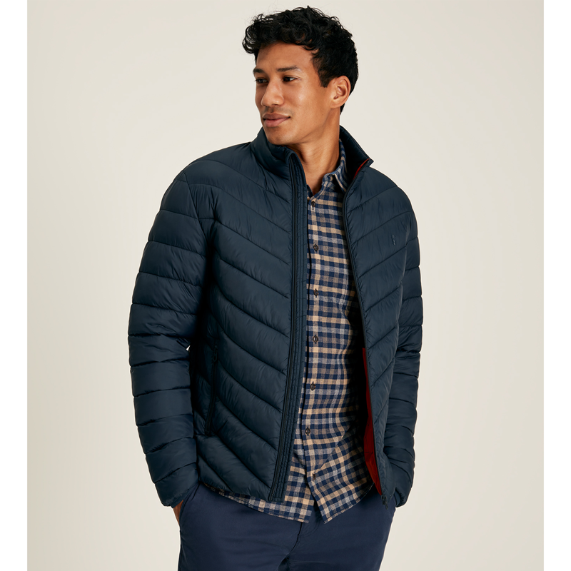 Joules Men's Garrett Zip Front Padded Jacket - Dark Navy-1